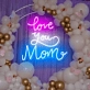 Love You Mom Neon Sign: Brighten Mom's Day with Radiant Affection