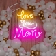Love You Mom Neon Sign: Brighten Mom's Day with Radiant Affection