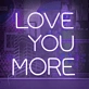 Love You More Neon Sign: Express Boundless Affection in Radiant Glow