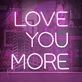Love You More Neon Sign: Express Boundless Affection in Radiant Glow
