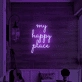 My Happy Place: Illuminate Your Sanctuary with Neon Art