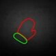 marry christmas-glove' neon sign