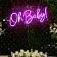 Oh Baby: Neon Sign for Sweet Surprises