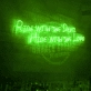 Ride with the Devil, Hide with the Lord: Captivating Neon Art Sign!