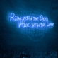 Ride with the Devil, Hide with the Lord: Captivating Neon Art Sign!
