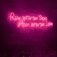 Ride with the Devil, Hide with the Lord: Captivating Neon Art Sign!