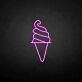'Cylinder Ice Cream' neon sign