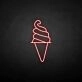 'Cylinder Ice Cream' neon sign