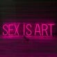 Sex is Art Neon Sign Redefining Sensuality with Style