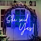 She Said Yes Wedding Neon Sign: Illuminating Your Love Story with Radiance!