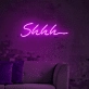 Shhh... Neon Sign: Adding a Touch of Mystery to Your Space!