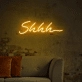 Shhh... Neon Sign: Adding a Touch of Mystery to Your Space!