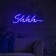 Shhh... Neon Sign: Adding a Touch of Mystery to Your Space!