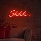 Shhh... Neon Sign: Adding a Touch of Mystery to Your Space!