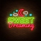 Sweet Dreaming Goodnight Moon Stars and Clouds: Illuminate Your Nights with Whimsical Charm - Neon Art Sign