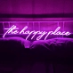 The Happy Place Neon Sign: Illuminate Your Space with Joy and Positivity