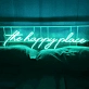 The Happy Place Neon Sign: Illuminate Your Space with Joy and Positivity