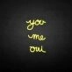 'You me oui' neon sign