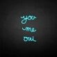 'You me oui' neon sign
