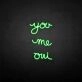 'You me oui' neon sign
