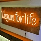 Vegan For Life: Illuminate Your Compassionate Lifestyle with Neon Brilliance