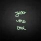 'You me oui' neon sign