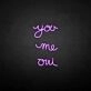 'You me oui' neon sign