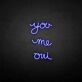 'You me oui' neon sign