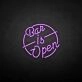 Customize 'Bar is open' neon sign
