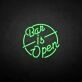 Customize 'Bar is open' neon sign