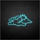 'Cloud and sun' neon sign