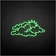 'Cloud and sun' neon sign