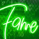 Fame Neon Sign Illuminated: Shine Bright Like a Star