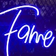 Fame Neon Sign Illuminated: Shine Bright Like a Star