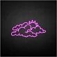 'Cloud and sun' neon sign