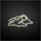 'Cloud and sun' neon sign