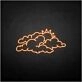 'Cloud and sun' neon sign