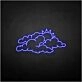 'Cloud and sun' neon sign