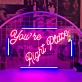 You're in The Right Place: Illuminate Your Space with Neon Welcome