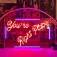 You're in The Right Place: Illuminate Your Space with Neon Welcome