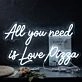 All You Need Is Love Pizza: Light Up Your Space with Neon Love and Pizza