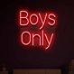 Boy only  Illuminate Your Space with Neon Love