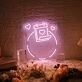 Love and calendar neon sign