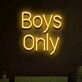 Boy only  Illuminate Your Space with Neon Love