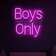 Boy only  Illuminate Your Space with Neon Love