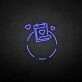 Love and calendar neon sign