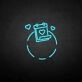 Love and calendar neon sign
