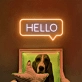 Hello Add a Touch of Neon Attitude to Your Space