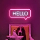 Hello Add a Touch of Neon Attitude to Your Space