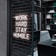Work Hard Stay Humble : Illuminate Your Space with Neon Royalty